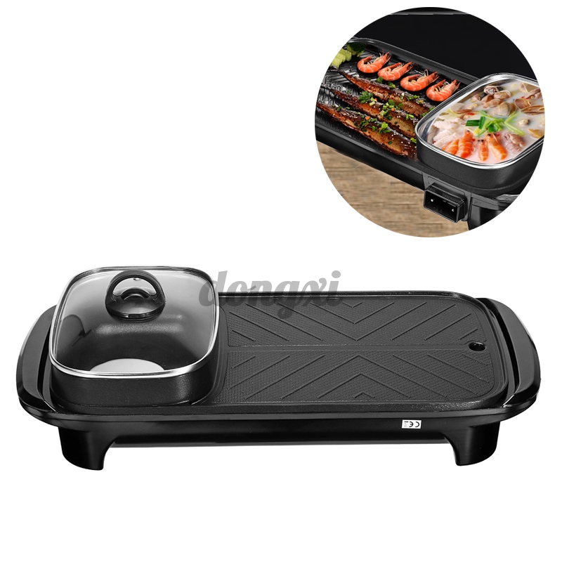 Chảo Điện Nướng Thịt Bbq 2 Trong 1 Tiện Dụng