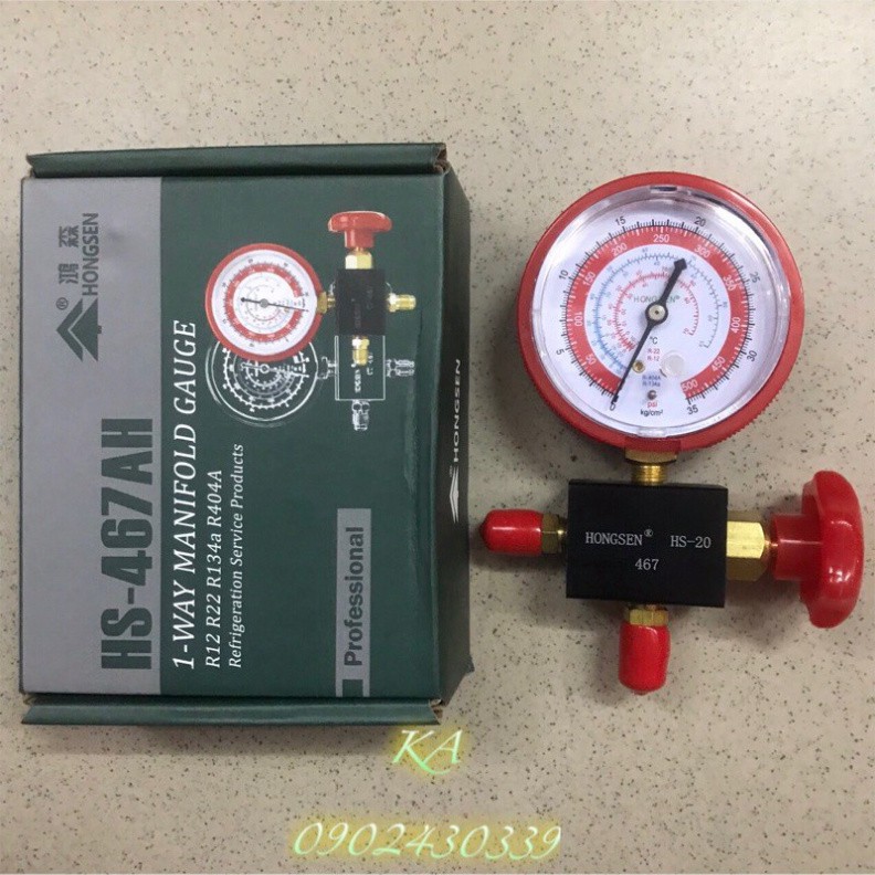 ĐỒNG HỒ GAS ĐƠN HONGSEN CAO ÁP 467AH/ Hạ Áp 467Al