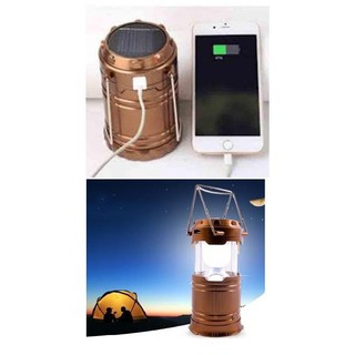 Đèn bão 5 in  1 - Sạc bằng pin mặt trời Tặng 1 đèn LED siêu sáng