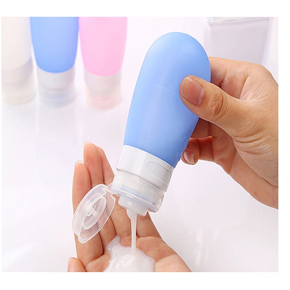 (Hàng Mới Về) Chai Silicon Đựng Dầu Gội / Xà Phòng Dung Tích 60ml Tiện Dụng Khi Đi Du Lịch