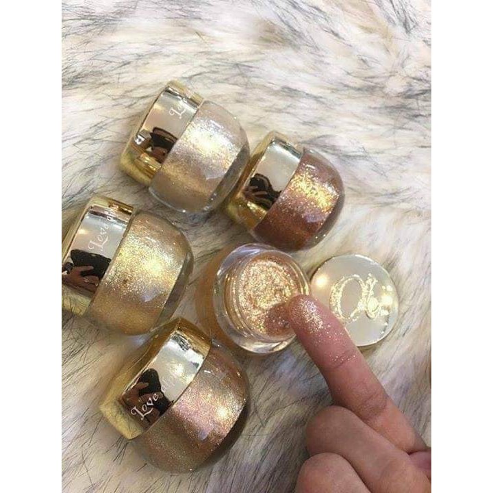FREESHIP ĐƠN 99K_MÀU MẮT NHŨ MẮT LOVE ALPHA DẠNG GEL BỘT KIM TUYẾN NHUYỄN