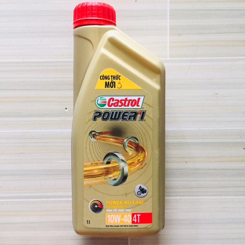 CHAI 1L DẦU NHỚT XE SỐ CASTROL POWER-1 10W40 100ML