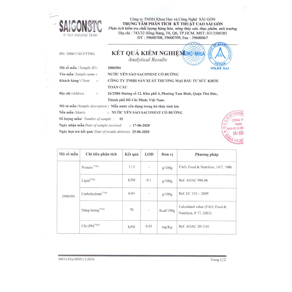 15% Từ Tổ Yến Sào - Nước Yến sào Cao Cấp Saconest Có đường Lọ 70ml Mã SP: 8936193390036 | BigBuy360 - bigbuy360.vn