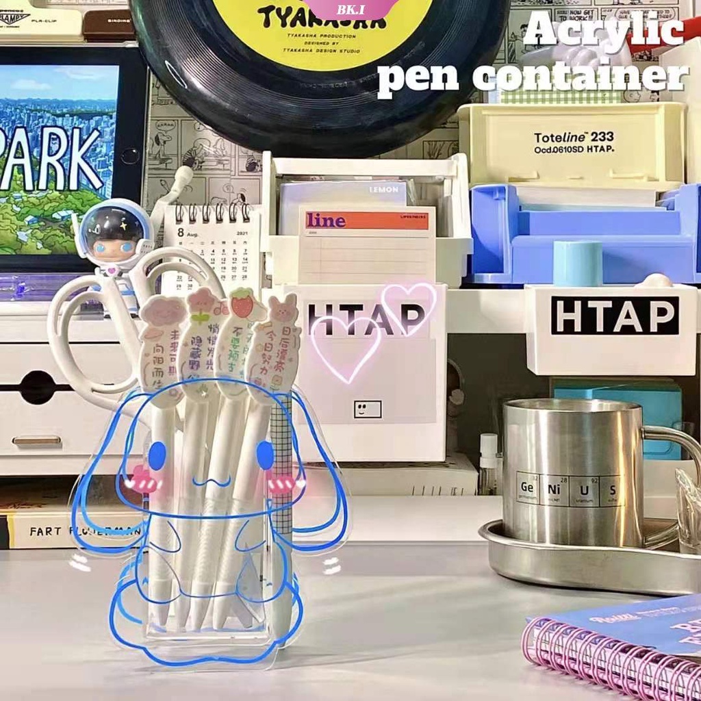 Ống Đựng Bút Bằng Acrylic Trong Suốt Hình Cinnamoroll My Melody Đáng Yêu