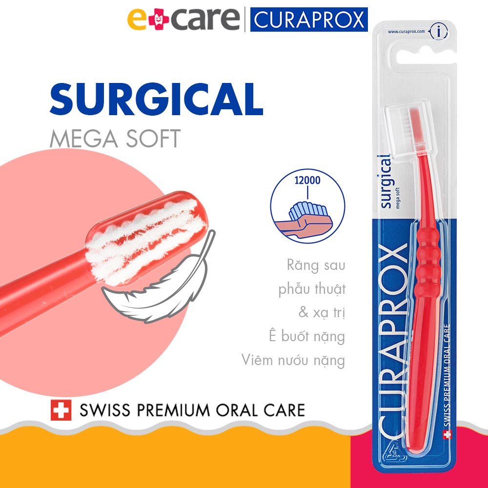 Bàn chải răng Curaprox CS Surgical Mega Soft cho răng sau phẫu thuật