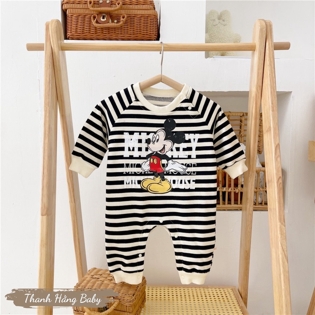 Body Dài Tay Cho Bé, Body Sleepsuit Cho Bé Sơ Sinh Thanh Hằng Baby 5 - 13 Kg