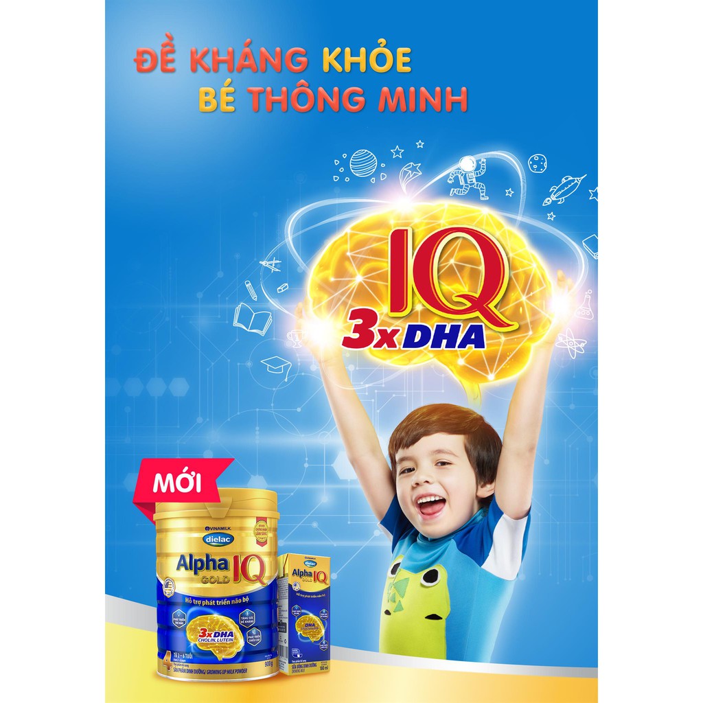 Sữa bột Vinamilk Dielac Alpha Gold 4 Lon 900g_1.5kg