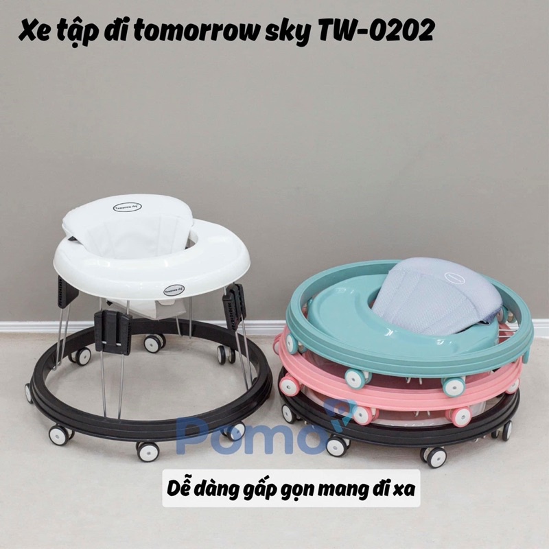 Xe tròn tập đi điều chỉnh độ cao Tomorow sky chính hãng