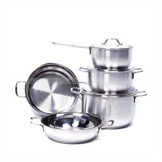 Bộ nồi 5 caí fivestar nắp inox 3 đáy