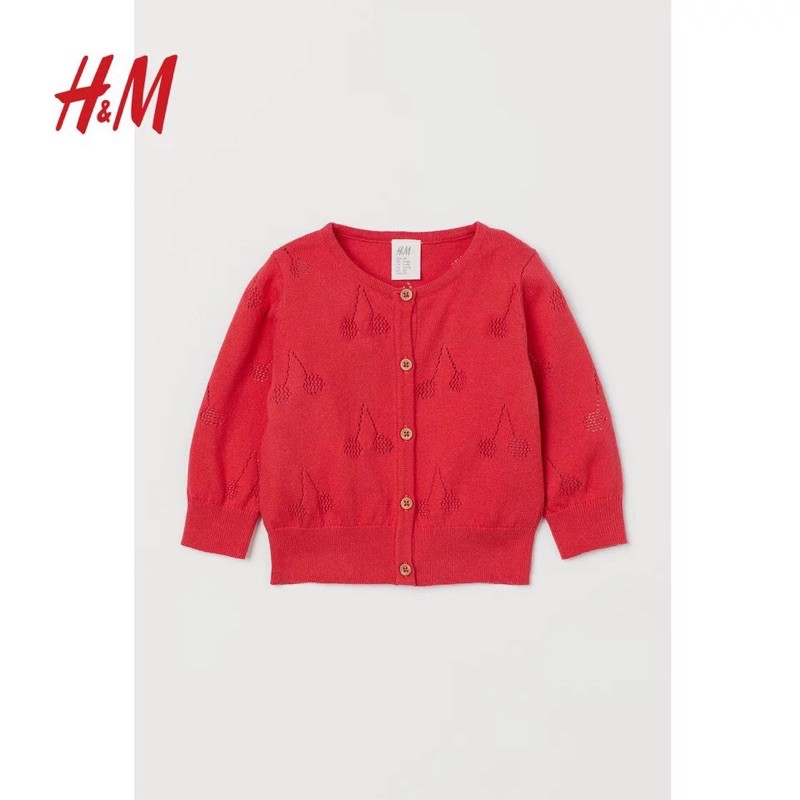 Áo khoác len cardigan HM bé gái
