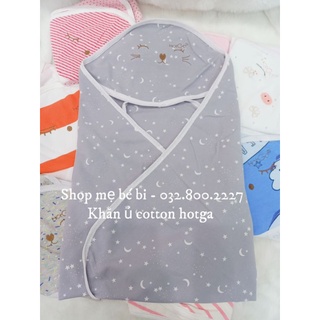 Khăn choàng / ủ cotton sơ sinh hotga