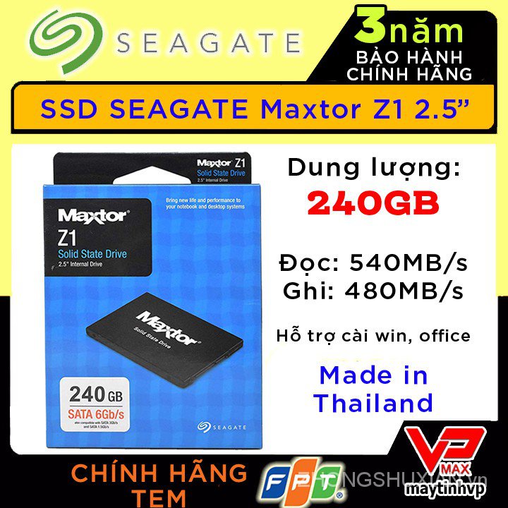 Ổ cứng SSD Kingfast Seagate 480Gb/ 250Gb/ Apacer 240Gb /120Gb bảo hành 3 năm Hàng Chính hãng