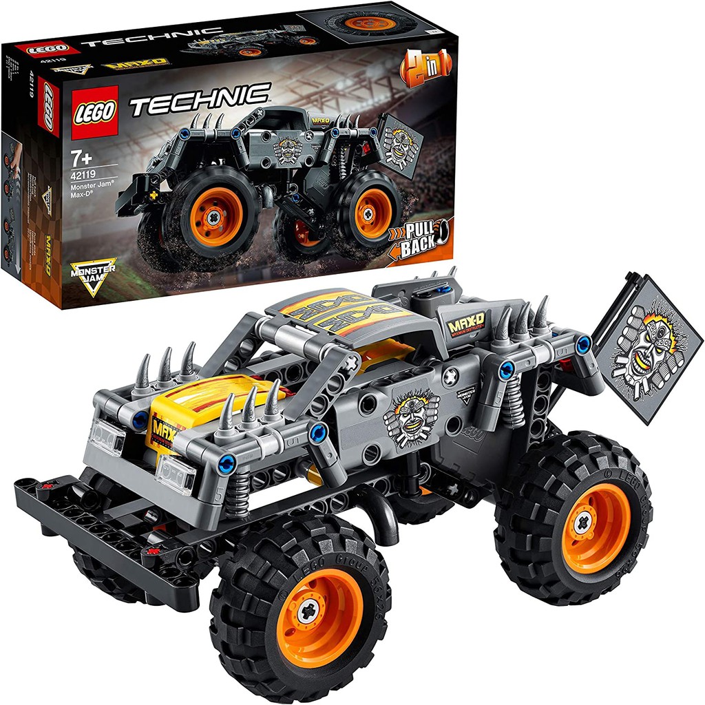 Lego Technic 2021 chính hãng - LEGO Technic Monster Jam Max-D Truck Toy 42119 Model Building Kit  - 230 chi tiết