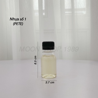 100 chai nhựa nắp đen 50ml kèm nắp và tem siêu kute