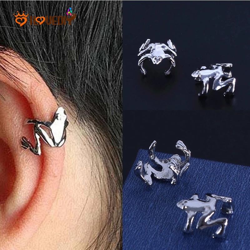 1 khuyên tai hình con ếch thờI trang cá tính