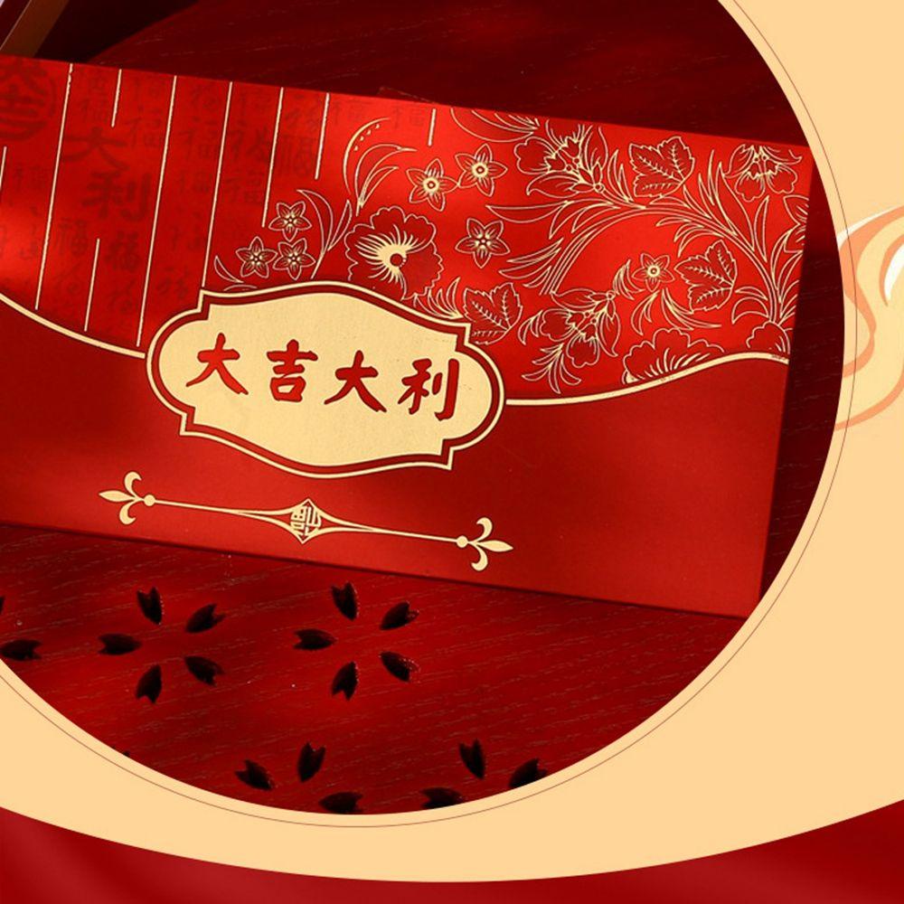 Set 10 Thiệp Mời Đám Cưới Màu Đỏ Mừng Năm Mới