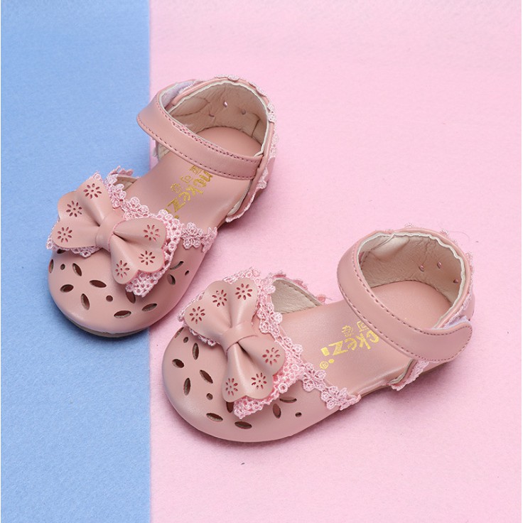 Sandal Nơ rất xinh cho bé gái từ 0-5 tuổi (Có video quay thật)