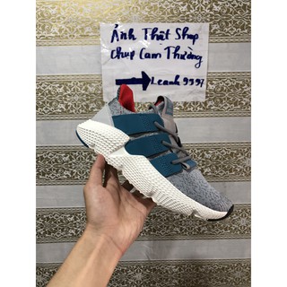 Giày sneaker prophere xám viền xanh