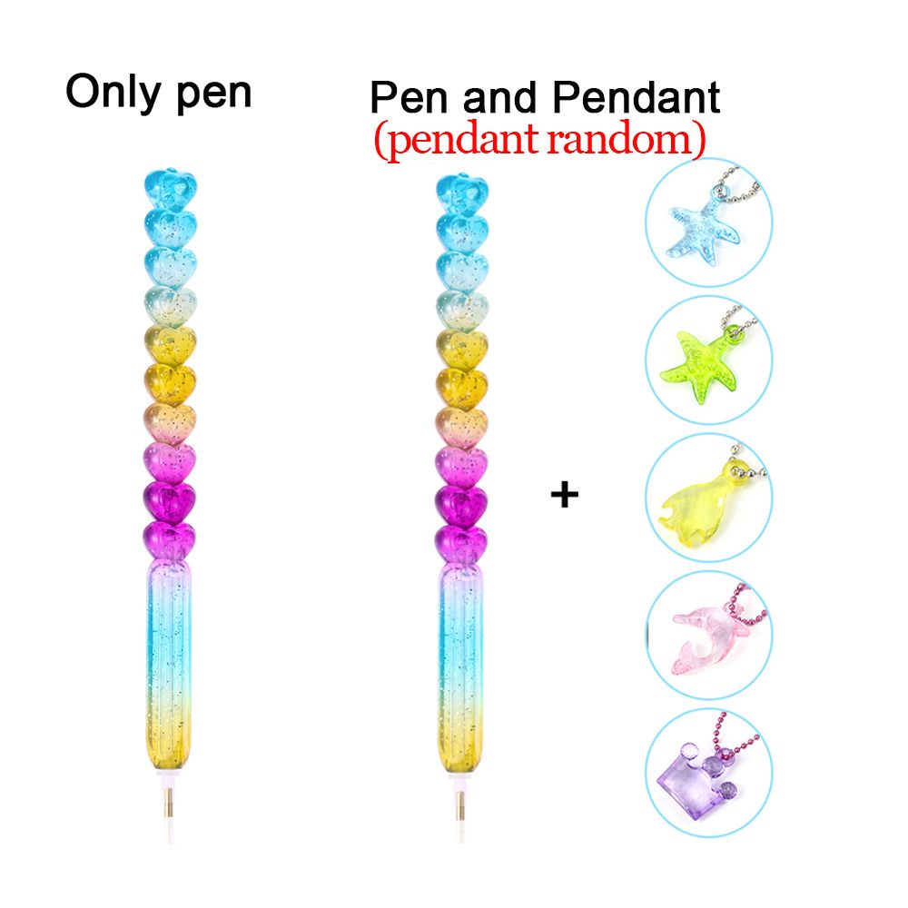 Bút đính đá hình trái tim dễ thương dùng làm tranh đính đá DIY