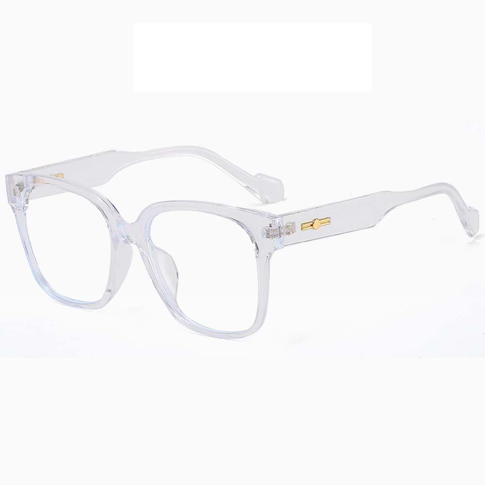 Mắt Kính Gọng Vuông Trong Suốt Chống Ánh Sáng Xanh Phong Cách Vintage Dành Cho Nam Nữ