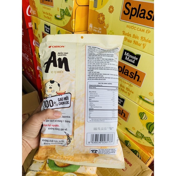 BÁNH GẠO NƯỚNG ORION AN VỊ TẢO BIỂN TỰ NHIÊN..(rẻ nhất)