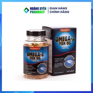 Viên dầu cá Omega 3 Pharmekal Fish Oil 1000mg - Hộp 100 viên