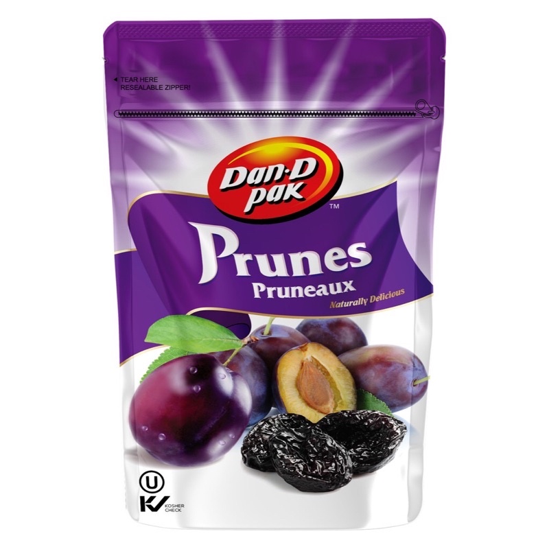 Mận sấy dẽo nhập khẩu Mỹ - Prunes 120gr Dan D Pak