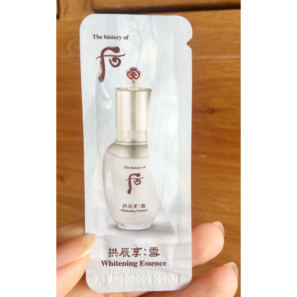 Set 10 gói Sample Whoo Whitening Essence - Tinh chất tinh dầu trắng da đông y