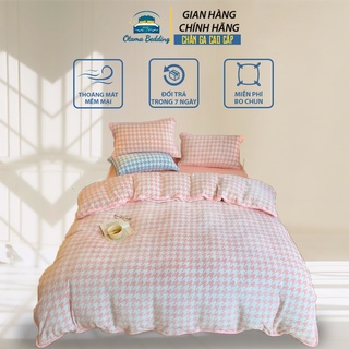 Bộ chăn ga gối nỉ nhung cao cấp mềm mại, Bộ chăn ga 4 món nỉ sữa mùa đông nhiều màu