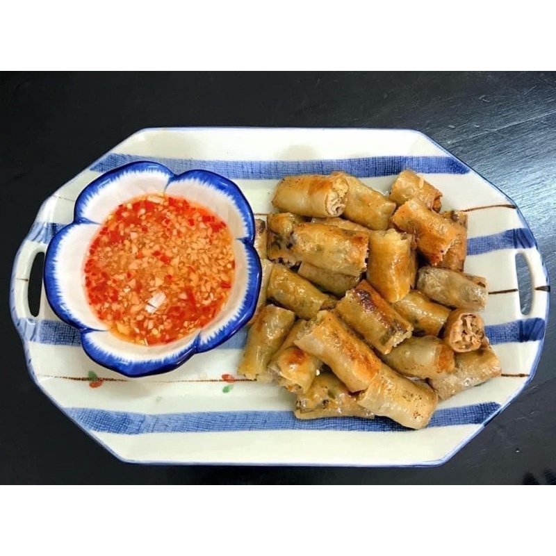 Vỏ bánh đa nem giòn thơm ngon, tệp 100 lá