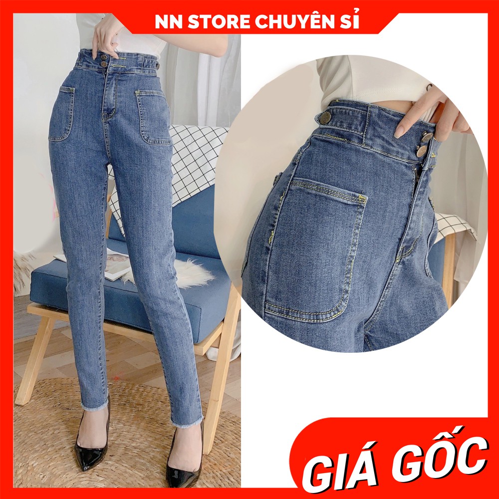 QUẦN JEAN DÀI LƯNG CAO LC47 ⚡100% ẢNH THẬT⚡ QUẦN BÒ CẠP CAO ⚡ QUẦN NỮ ÔM BODY ⚡ QUẦN JEAN CO GIÃN ⚡ QUẦN LƯNG CAO 2 NÚT