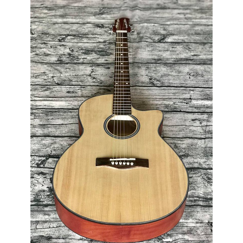 Đàn guitar acoustic giá rẻ màu đen