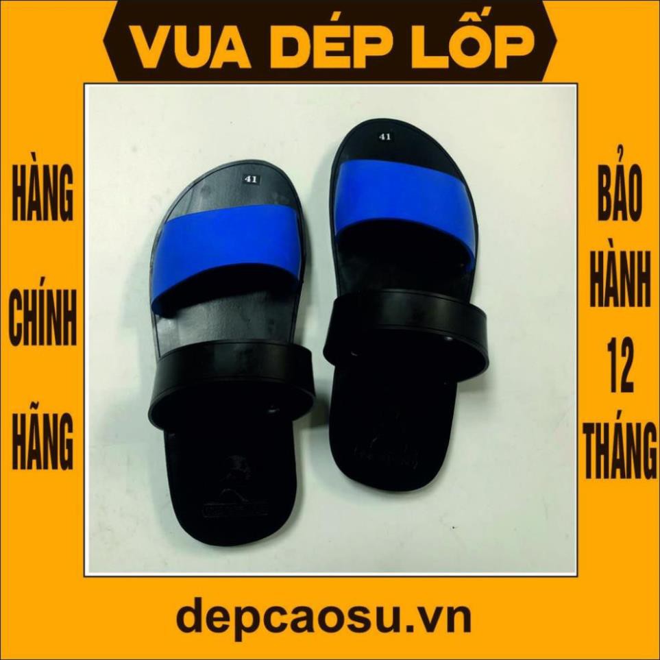 Dép cao su 3 quai có hậu - 4 MÀU thương hiệu VUA DÉP LỐP Phạm Quang Xuân, chính hãng, có bảo hành, ảnh thật, có sẵn