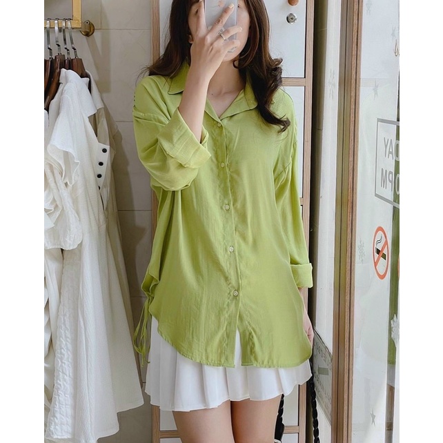 ÁO SƠMI XANH BƠ LINH NGỌC ĐÀM