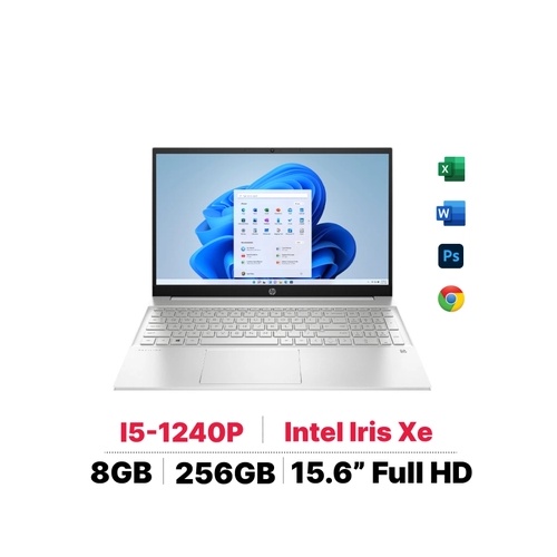 [Mã ELHP128 giảm 12% đơn 10TR] Laptop HP Pavilion 15-eg2085TU i5-1240P/Silver/15.6FHD//8GD4/256GSSD/Win11 (7C0Q7PA)