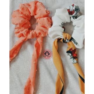 Scrunchies nơ (Vòng đeo tay cột tóc)