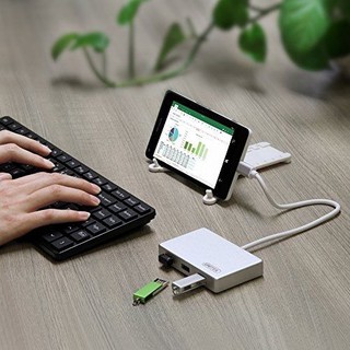 BỘ CHUYỂN USB TYPE-C RA 3 CỔNG USB 3.0 UNITEK Y-3190