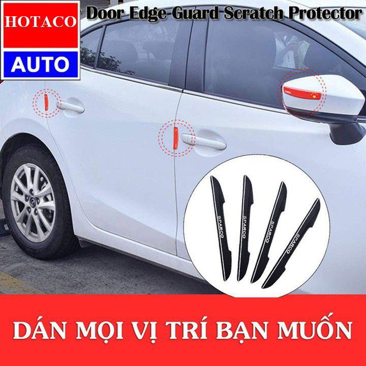 Set 4 miếng bảo vệ cửa xe hơi xe ô tô phong cách thể thao cho xế yêu của bạn