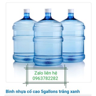 1 VỎ BÌNH NHỰA  5 GALLONS DÙNG CHO MÁY NÓNG LẠNH( tối đa 3 bình)
