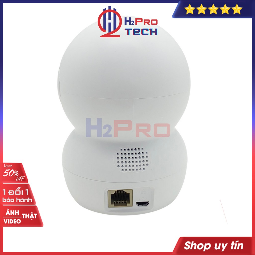 Camera wifi Ezviz, Camera Ezviz TY2 2022 1080p(2M) siêu nét góc rộng xoay 360 - Hàng chính hãng - Shop H2pro