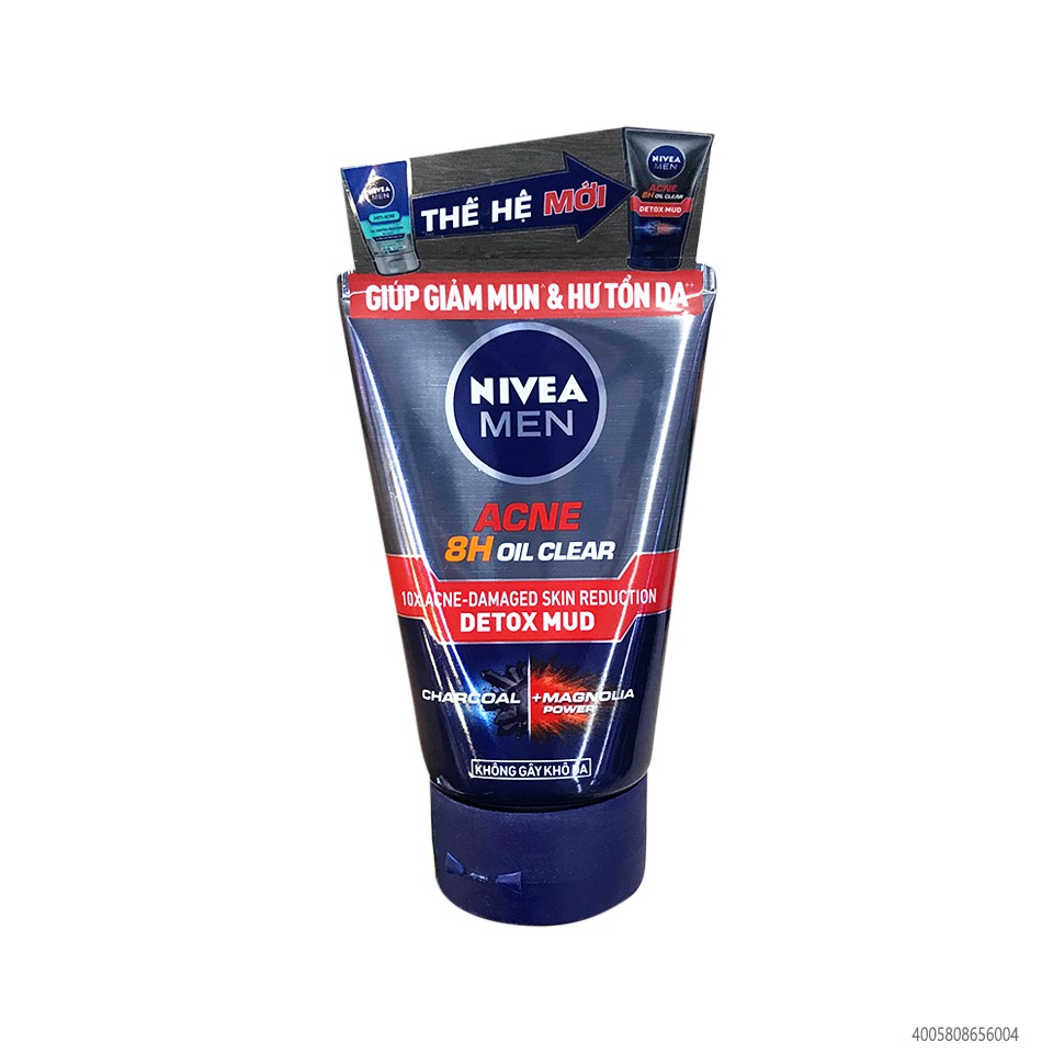 Sữa rửa mặt bùn khoáng Nivea Men kiểm soát nhờn & ngừa mụn (100g)