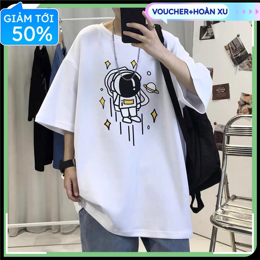 Áo phông tay lỡ nam nữ, áo thun unisex form rộng chất cotton mát mịn thấm hút mồ hôi PHG AT64 | BigBuy360 - bigbuy360.vn