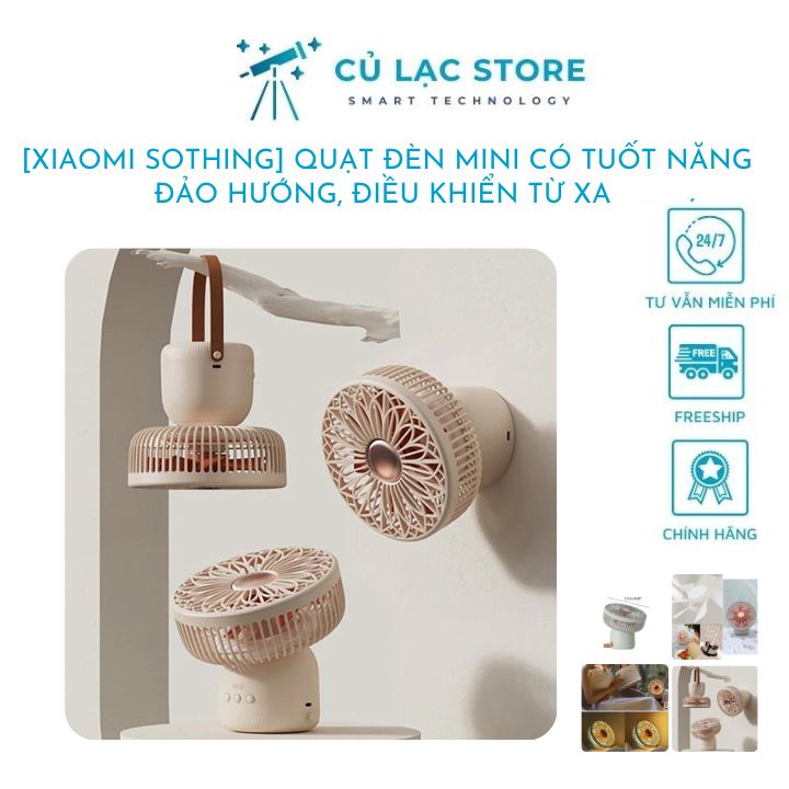 Quạt đèn mini có tuốt năng đảo hướng, điều khiển từ xa