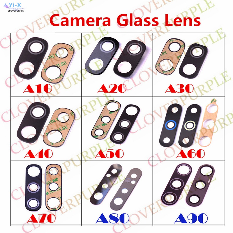 1X Back camera lens replacement for Samsung Galaxy A10 A20E A30 A40 A50 A60 A70 A80 A90 2019 A105 A205 A305 A405 A505 A606 A705 A80