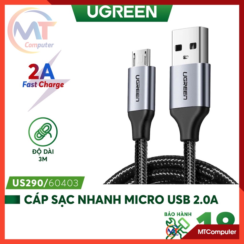 Dây cáp sạc Android Micro, Type-C CHÍNH HÃNG dành cho đt Samsung, Xiaomi,...hỗ trợ kết nối, truyền dữ liệu với PC Laptop