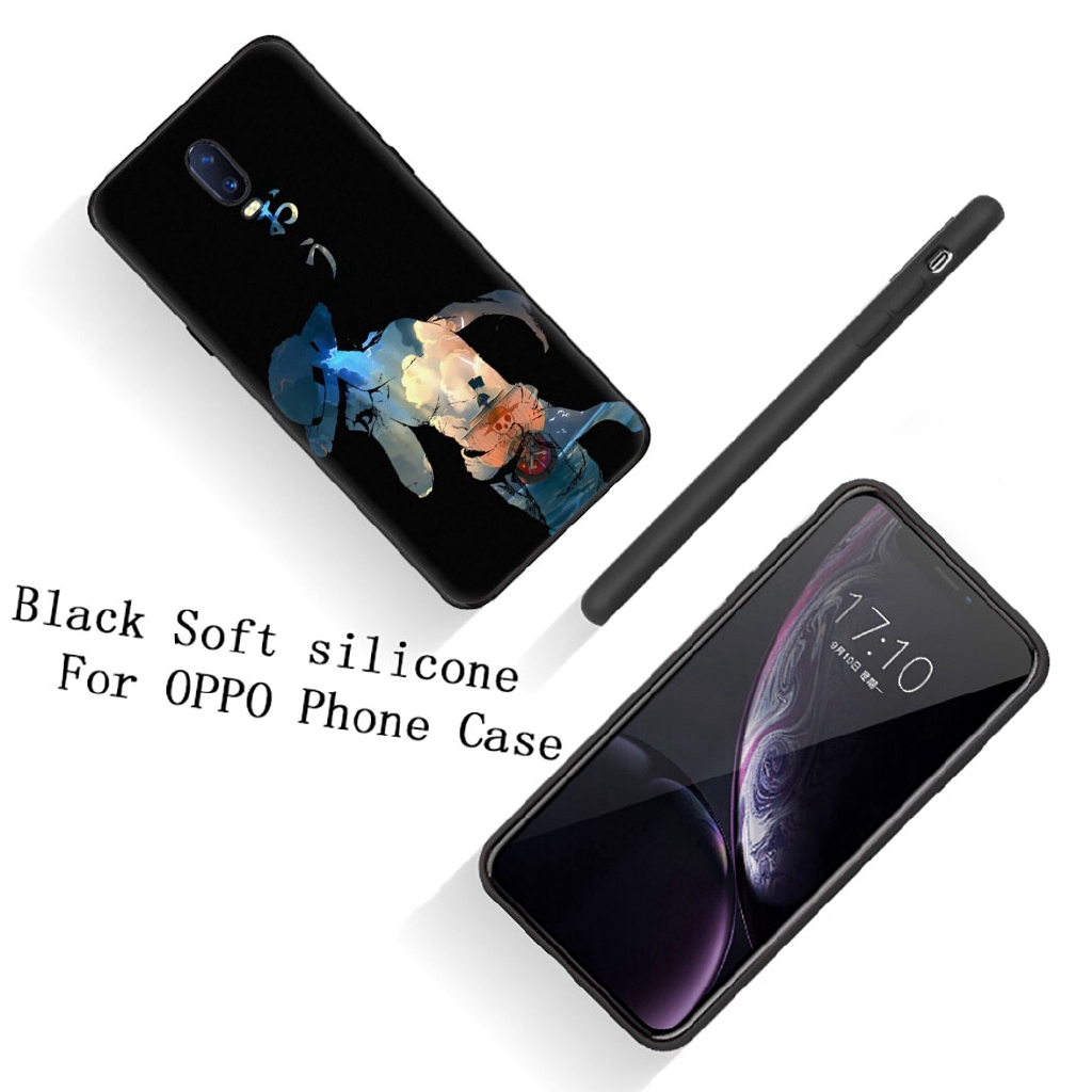 Ốp điện thoại silicon mềm viền đen hình anime One piece cho OPPO RENO Z 2 2Z 10X ACE 2F REALME 3 PRO X LITE 2 A5