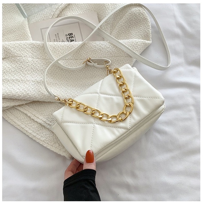 Túi đeo vai IELGY họa tiết hình vuông cỡ nhỏ thời trang