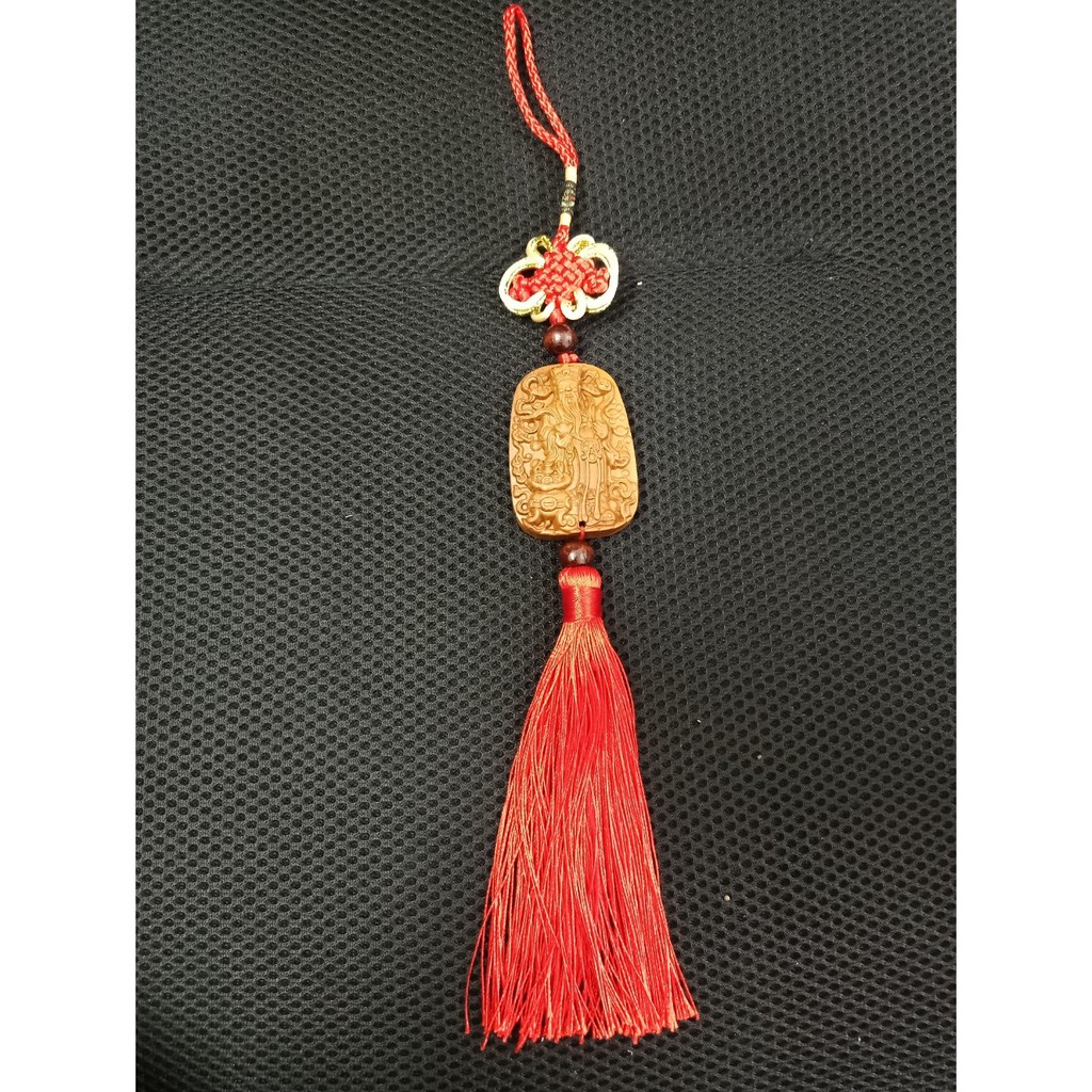 Tượng Treo Xe Thần Tài Làm Bằng Gỗ Treo Xe Ô tô Phong Thủy