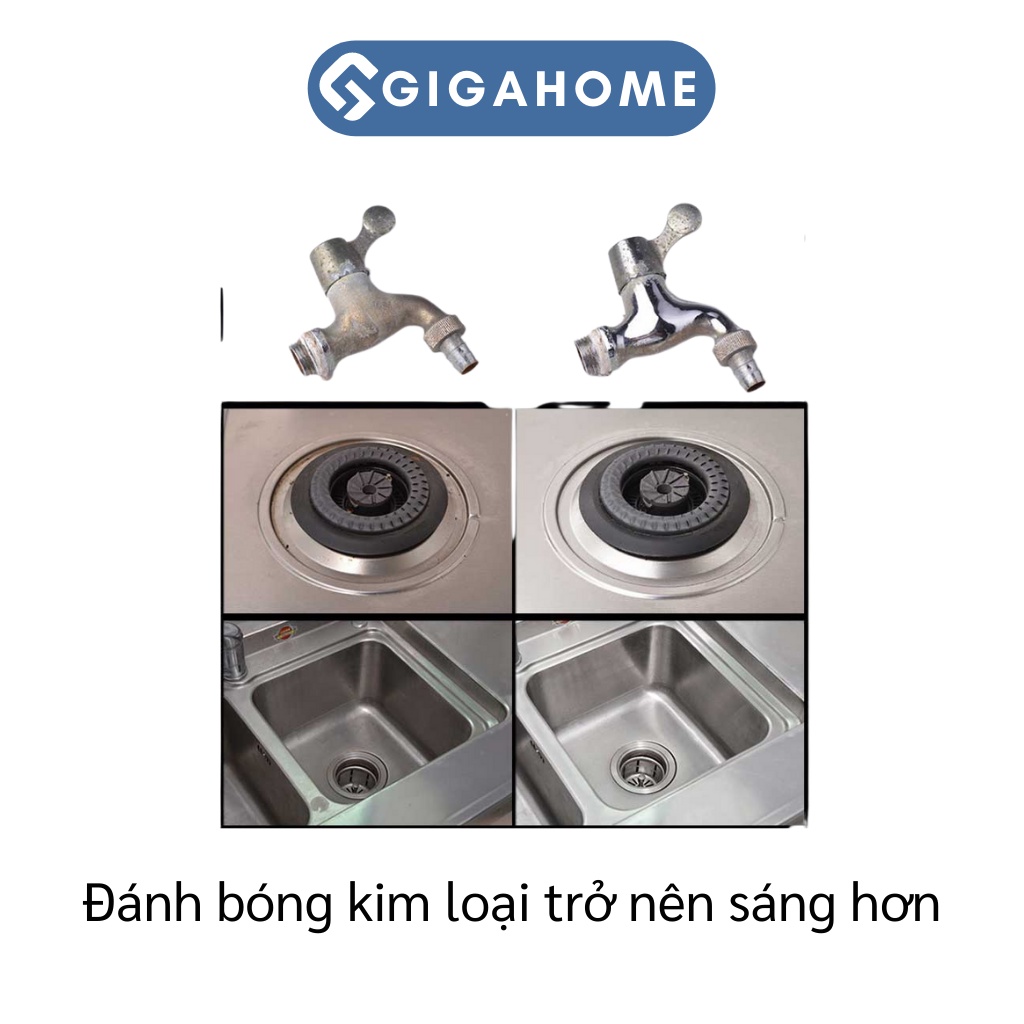 Kem Đánh Bóng Kim Loại GIGAHOME Dùng Cho Bề Mặt Đồng Inox 6524