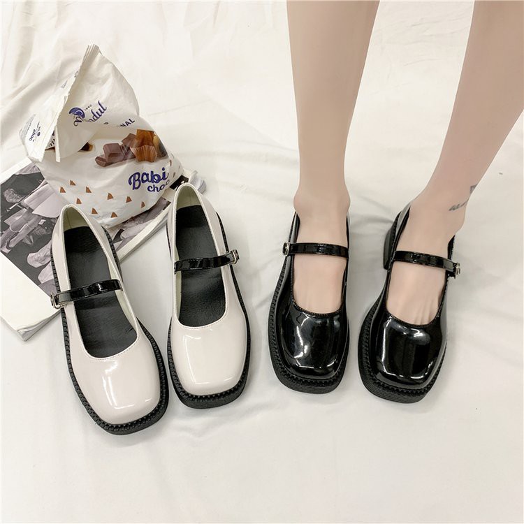 Giày Búp Bê Đế Dày Phối Nút Kiểu Hàn Quốc Xinh Xắn Cho Nữ | BigBuy360 - bigbuy360.vn